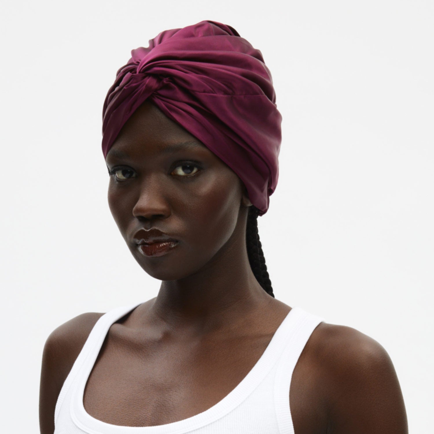 Turban Wine Red Detail
