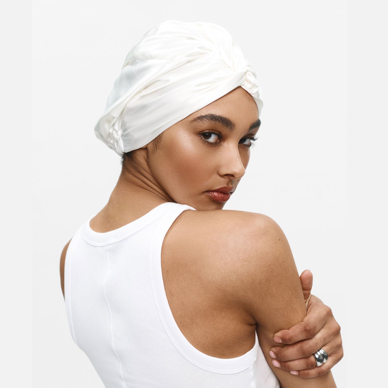 Turban Pearl White