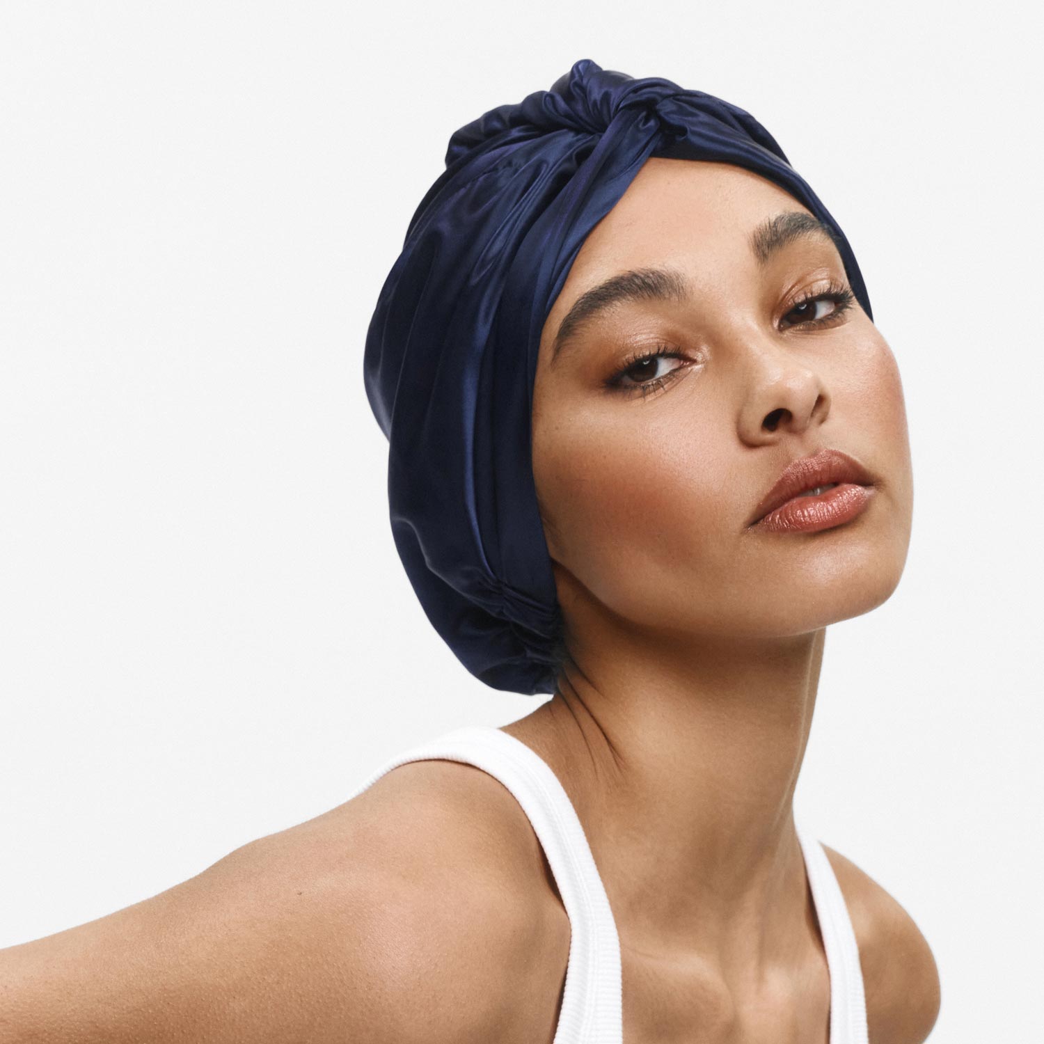 Turban Navy Blue Detail